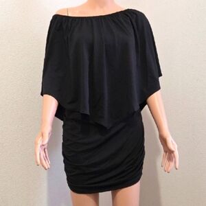 Sexy Black Off-Shoulder Mini Dress